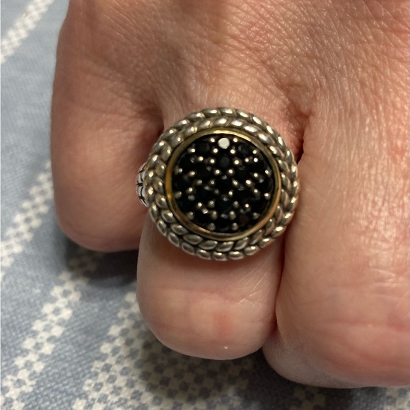 Vintage designer sterling silver (925) with 14K accent ring. - Picture 1 of 5